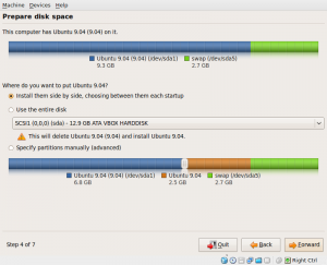 Set up your partitions
